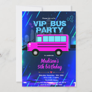 VIP-Partybus-Einladung Einladung