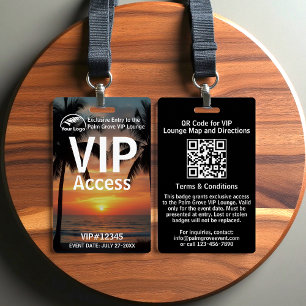 VIP-Pass-Abzeichen Kundenspezifischer Palm Grove Ausweis
