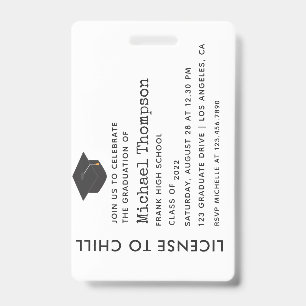 VIP-Pass der Graduierungspartei Ausweis