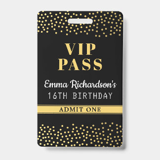 VIP Pass Einladung zum Geburtstag Ausweis