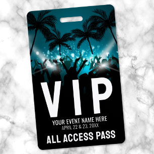 VIP-Pass für Musikfestival Ausweis