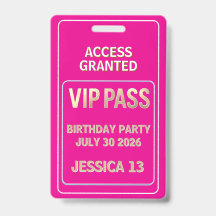 VIP-Pass zum Geburtstag