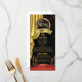 VIP, Red Carpet Birthday, Hollywood Birthday Menükarte