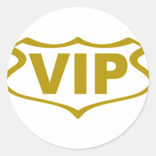 Vip-Schild-.png Runder Aufkleber