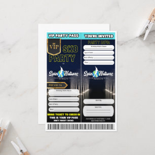 VIP-Skate-Party-Einladungen Einladung