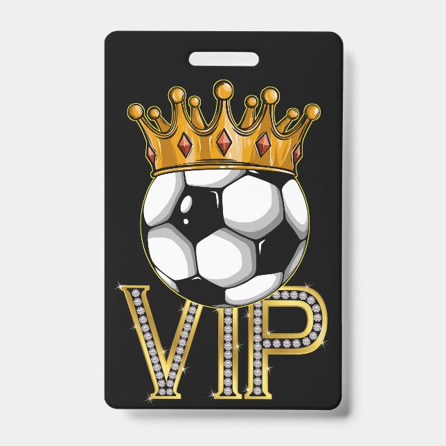 VIP Soccer Lanyard Abzeichen Ausweis (Vorderseite)