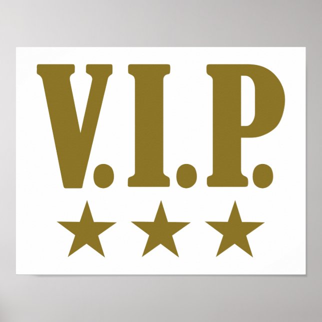VIP-Sterne Poster (Vorne)