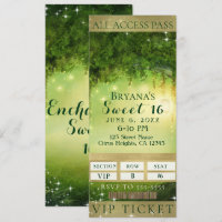 VIP Sweet 16 Party Ticket für den verzauberten grü