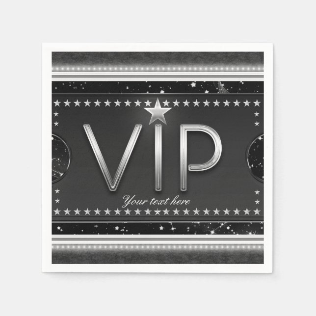 VIP Ticket Custom Party Serviette (Vorderseite)