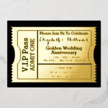VIP-Ticket zur goldenen Hochzeit