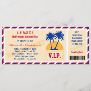 VIP Ticketbuchung Party Einladung