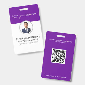 VIP-Veranstaltungsmitarbeiter-Foto-ID-Ausweis All Ausweis