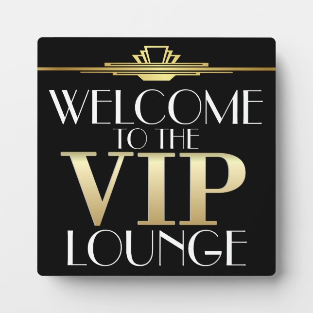 VIP Welcome Plaque Fotoplatte (Vorderseite)