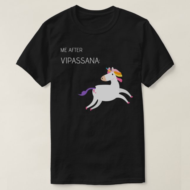 Vipassana - Meditation nach T-Shirt (Design vorne)