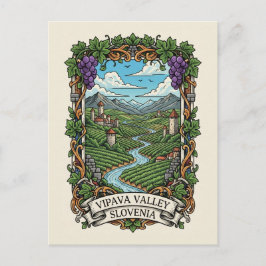 Vipava-Tal, Slowenien Postkarte