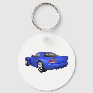Viper Hard-Top Muscle Car: Blauer Abschluss Schlüsselanhänger