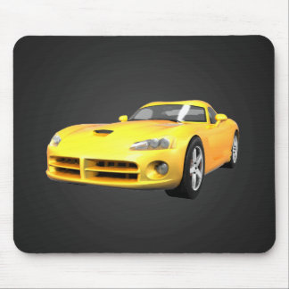 Viper Hart-Spitze Muskel-Auto: Gelbes Ende: Mousepad