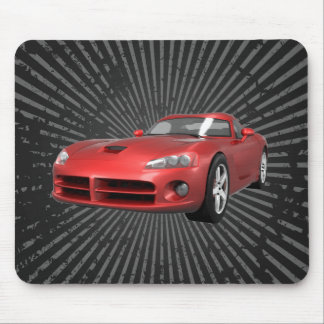Viper Hart-Spitze Muskel-Auto: Rotes Ende: Mousepad