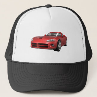 Viper Hart-Spitze Muskel-Auto: Rotes Ende Truckerkappe