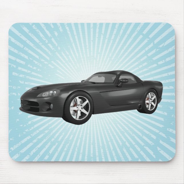 Viper Hart-Spitze Muskel-Auto: Schwarzes Ende: Mousepad (Vorne)