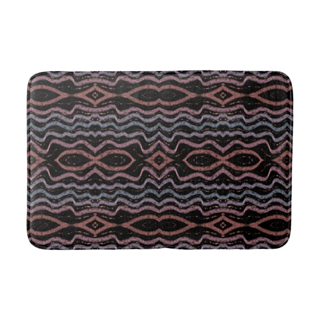 Viper Snake Skin Drawing Pattern Soft Pastel Color Badematte (Vorderseite)