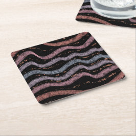 Viper Snake Skin Drawing Pattern Soft Pastel Color Rechteckiger Pappuntersetzer