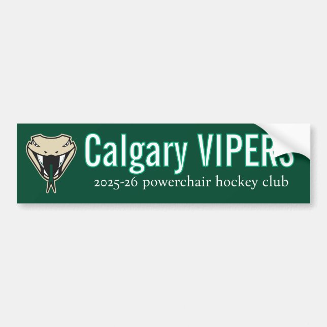 Vipers bumper sticker autoaufkleber (Vorne)