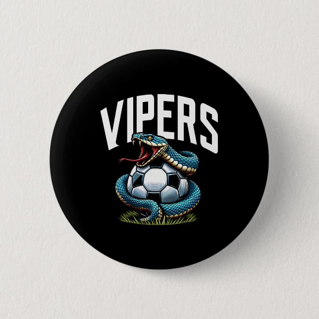Vipers Fußball-Maskottchen für Jugendmannschaften  Button (Vorderseite)