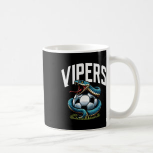 Vipers Fußball-Maskottchen für Jugendmannschaftssp Kaffeetasse