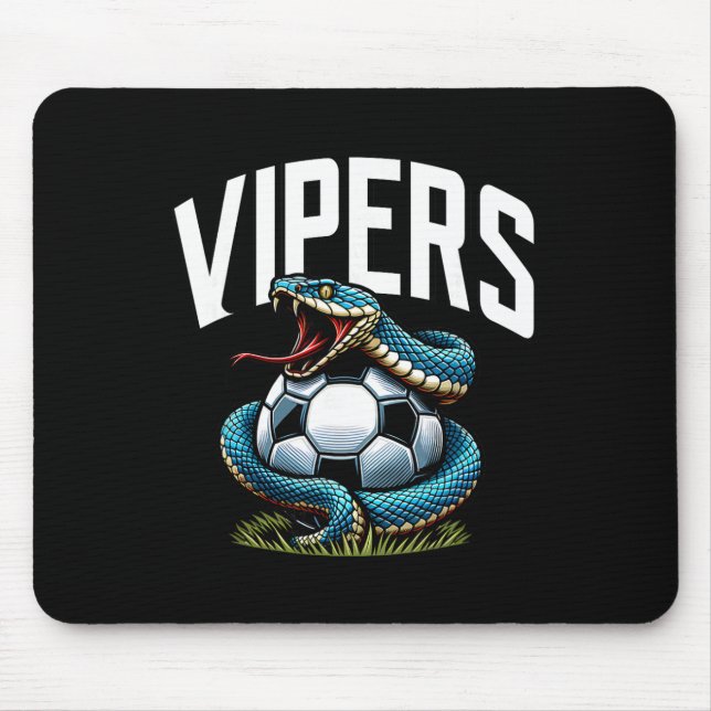 Vipers Fußball-Maskottchen für Jugendmannschaftssp Mousepad (Vorne)