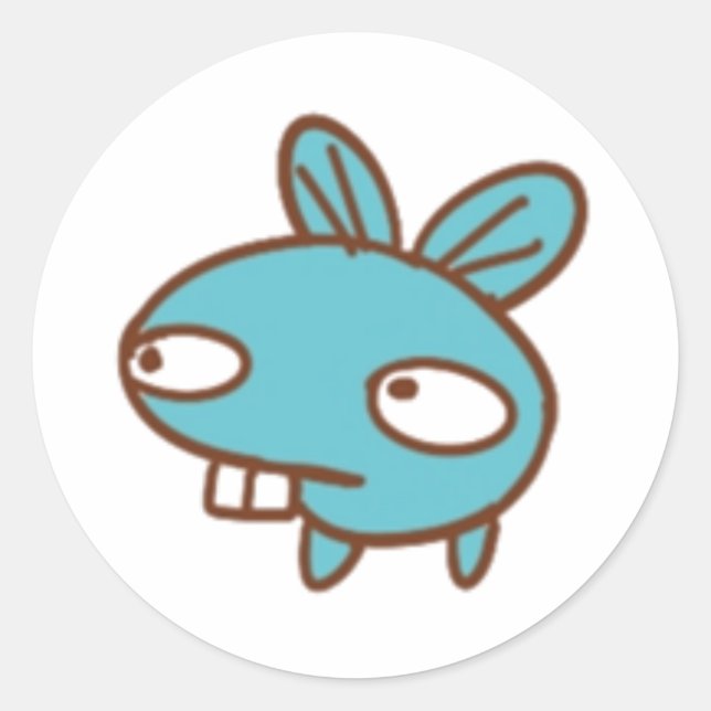 VIPKID Blau-Aufkleber Runder Aufkleber (Vorderseite)