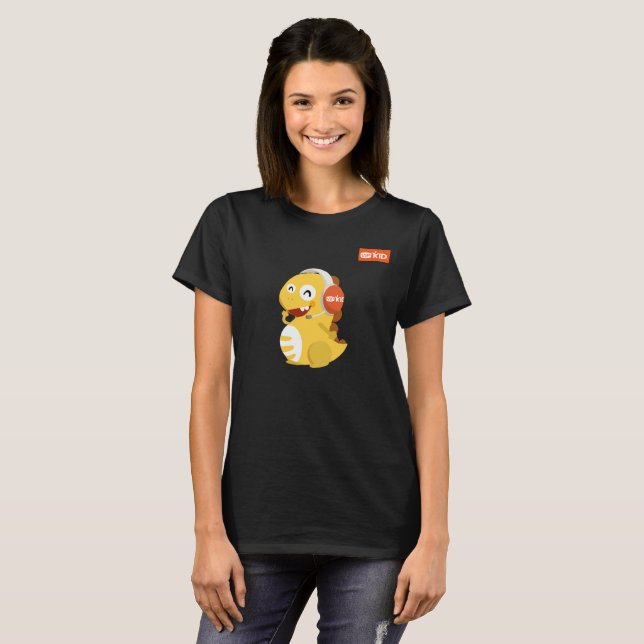 VIPKID Kopfhörer-Dino-T - Shirt (Vorne ganz)