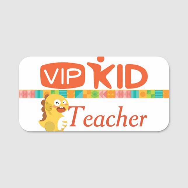 VIPKid-Lehrer-Button Namensschild (Vorderseite)