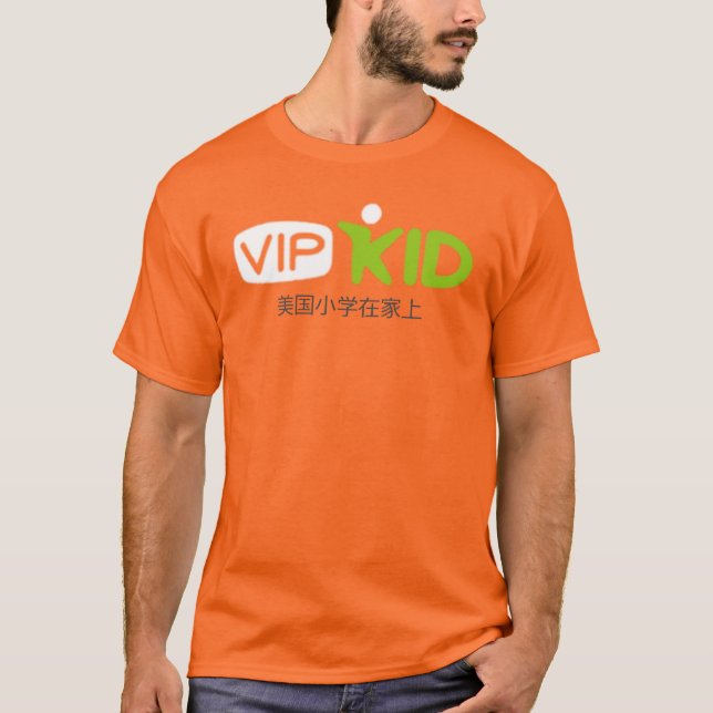 VIPKID T - Shirt Großes Logo mit chinesischen Zeic (Vorderseite)
