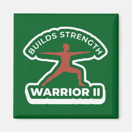 Virabhadrasana II Warrior II • Builds Strength Yog Magnet