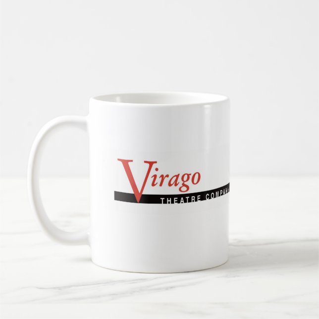 Virago-Tasse - 11 Unze-Weiß Kaffeetasse (Links)
