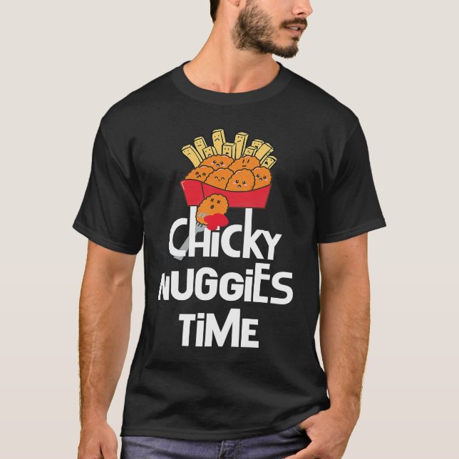 Viral Meme Chicken Nugget Trend Chicky Nuggies Tim T-Shirt (Vorderseite)