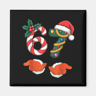 Virale 67 Zuckerstangen-Weihnachtsbaum mit Hand-Ho Magnet