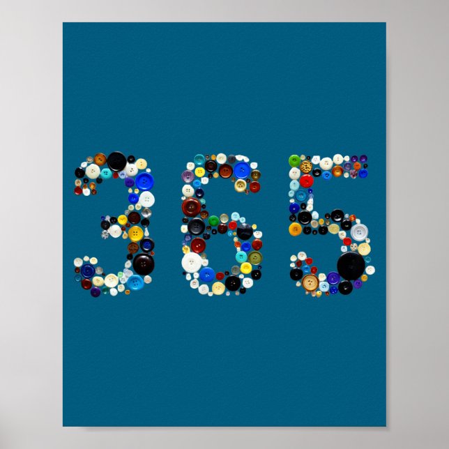 Virales 365 Buttons Meme Poster (Vorne)