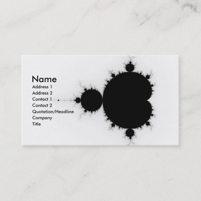 Viratarupa - Fraktal Art Visitenkarte (Vorderseite)