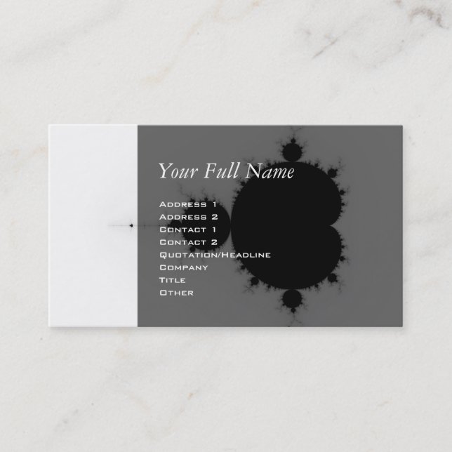 Viratarupa - Fraktal Art Visitenkarte (Vorderseite)