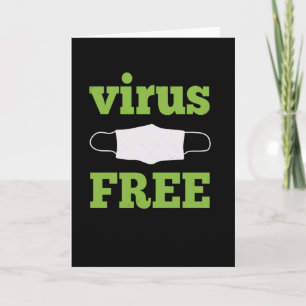 Virenfrei - Corona Awareness Design Karte