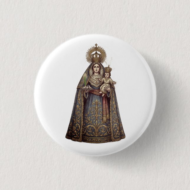 Virgen de Candelaria Button (Vorderseite)
