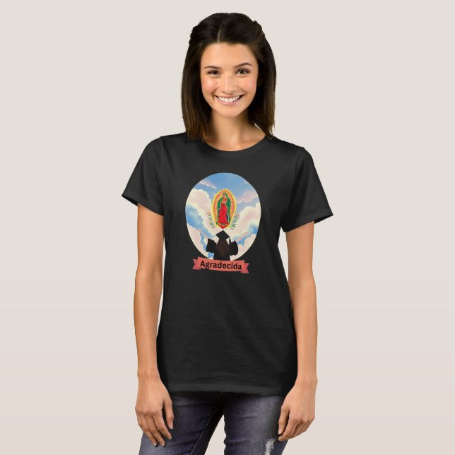 Virgen de Guadalupe Agradecida Graduate T - Shirt (Vorne ganz)