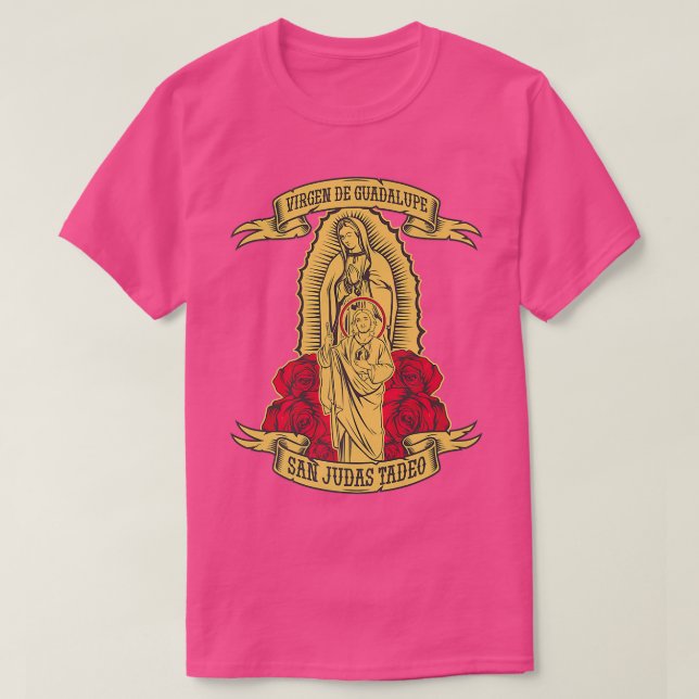 Virgen de Guadalupe con San Judas Tadeo  T-Shirt (Design vorne)