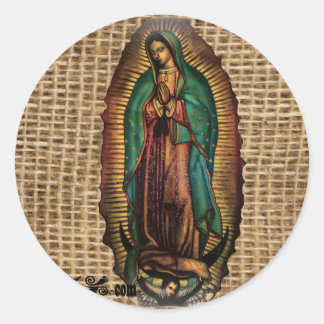VIRGEN DE GUADALUPE FARBE ZOLLBARE PRODUKTE RUNDER AUFKLEBER
