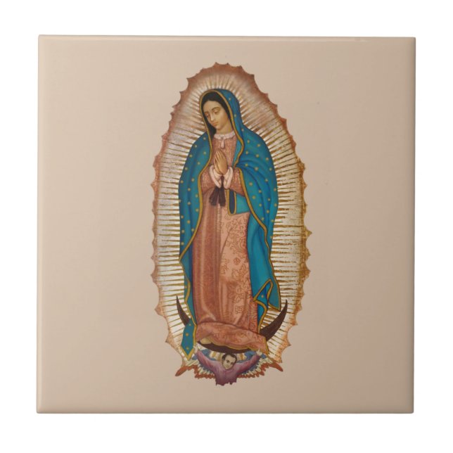 Virgen de Guadalupe Fliese (Vorderseite)
