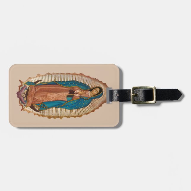 Virgen de Guadalupe Gepäckanhänger (Vorderseite horizontal)