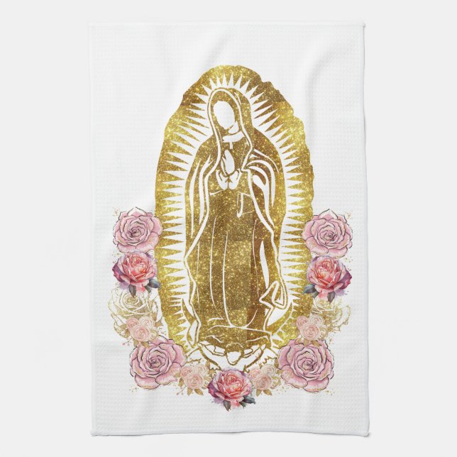 Virgen De Guadalupe Geschirrtuch (Vertikal)