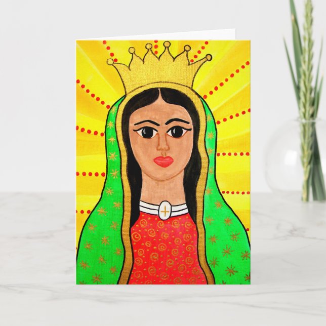 Virgen de Guadalupe Grußkarte Karte (Vorderseite)